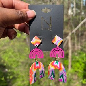 Item 12 - Abstract Earrings by Noir